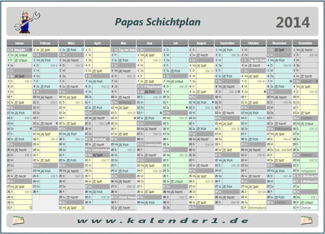 Papas Schichtplan gro